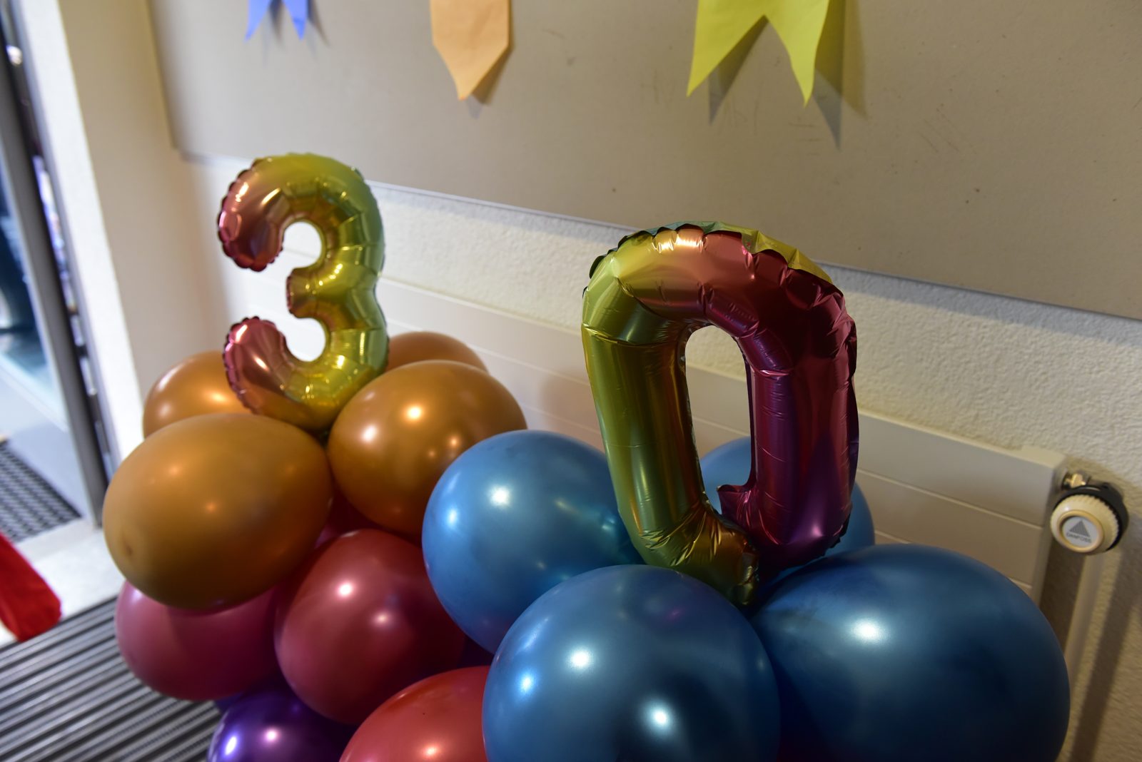 30 Jahre – Ballons zum Jubiläum